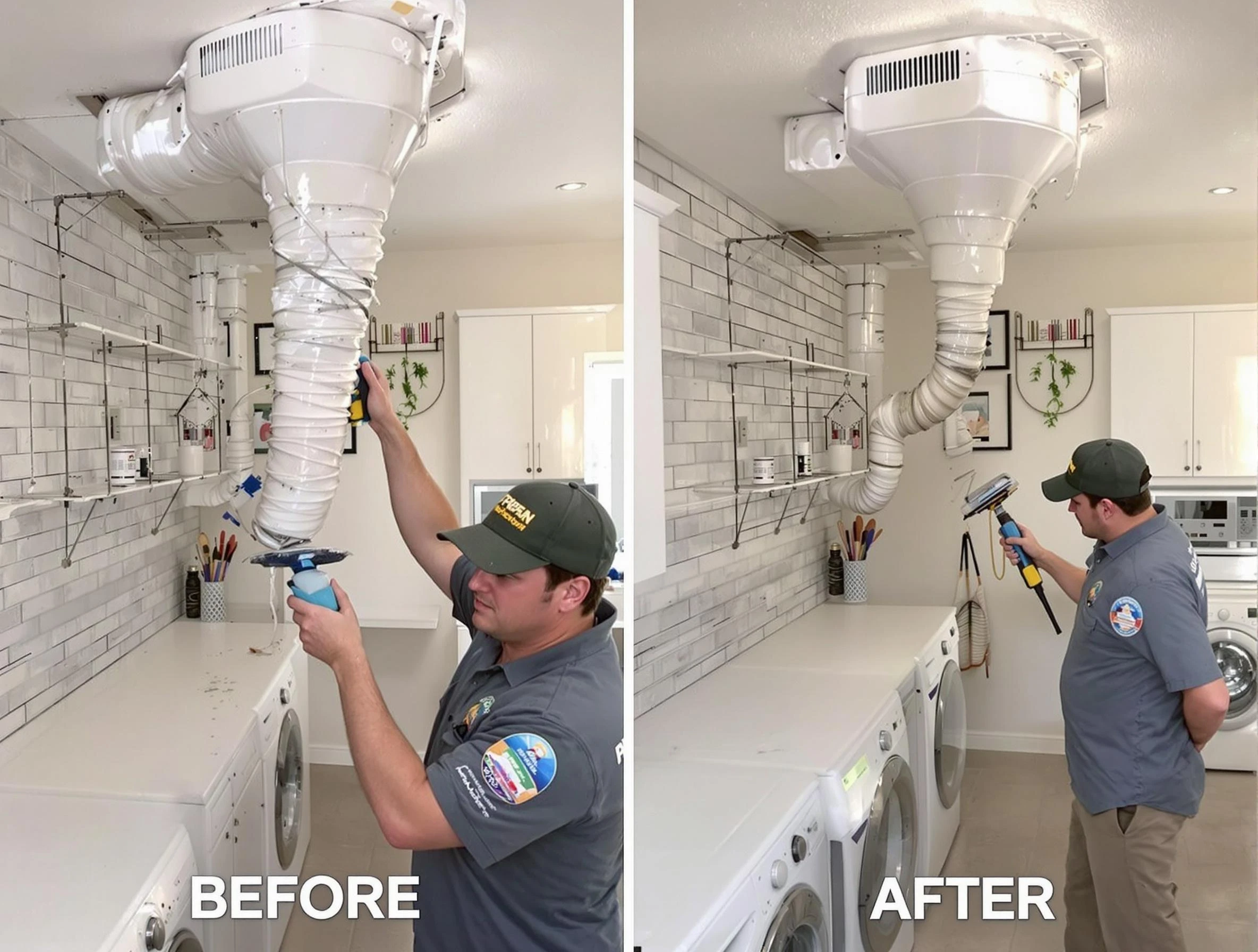 Professional dryer exhaust vent cleaning by Tuttle Dryer Vent Cleaning in Tuttle